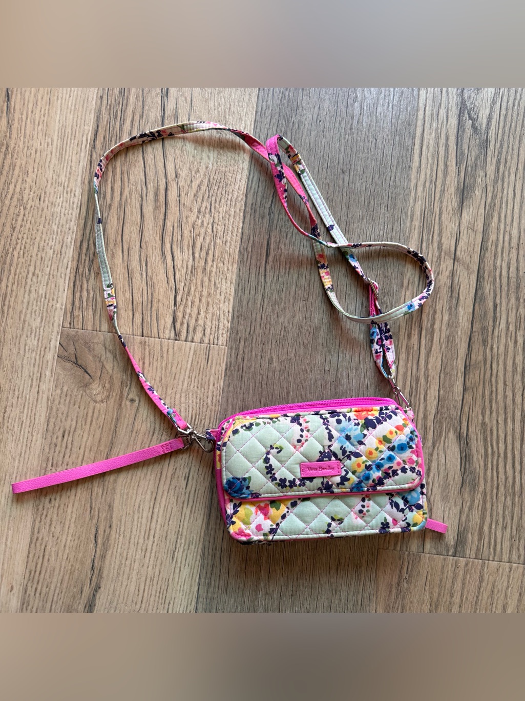 Vera Bradley Quilted Floral Crossbody - Pink Multi